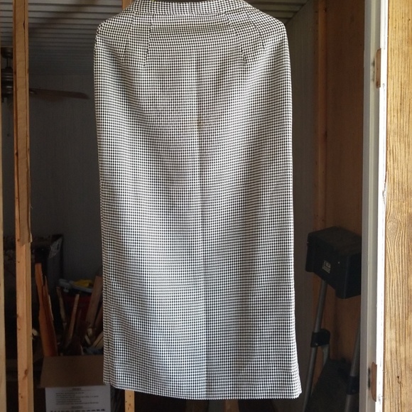 Black and white checkered pencil skirt w/matching - Picture 7 of 8